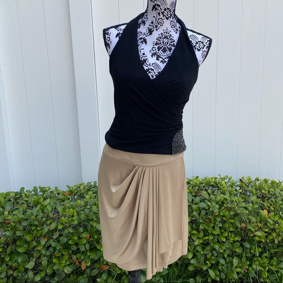 Cache Dresses & Skirts - Cache Women’s Set : Skirt+Top, Black Gold